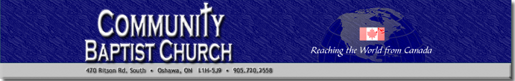 Community Baptist Church site header image